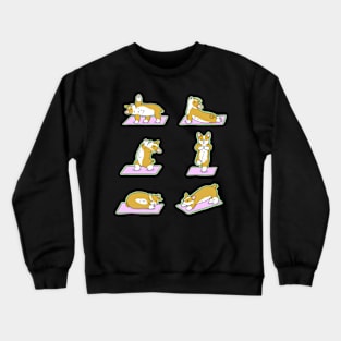 Cute Corgi Yoga Crewneck Sweatshirt